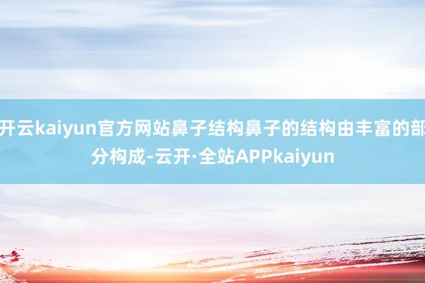 开云kaiyun官方网站鼻子结构鼻子的结构由丰富的部分构成-云开·全站APPkaiyun