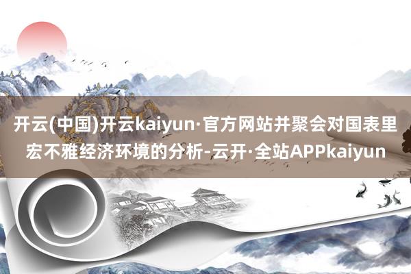 开云(中国)开云kaiyun·官方网站并聚会对国表里宏不雅经济环境的分析-云开·全站APPkaiyun